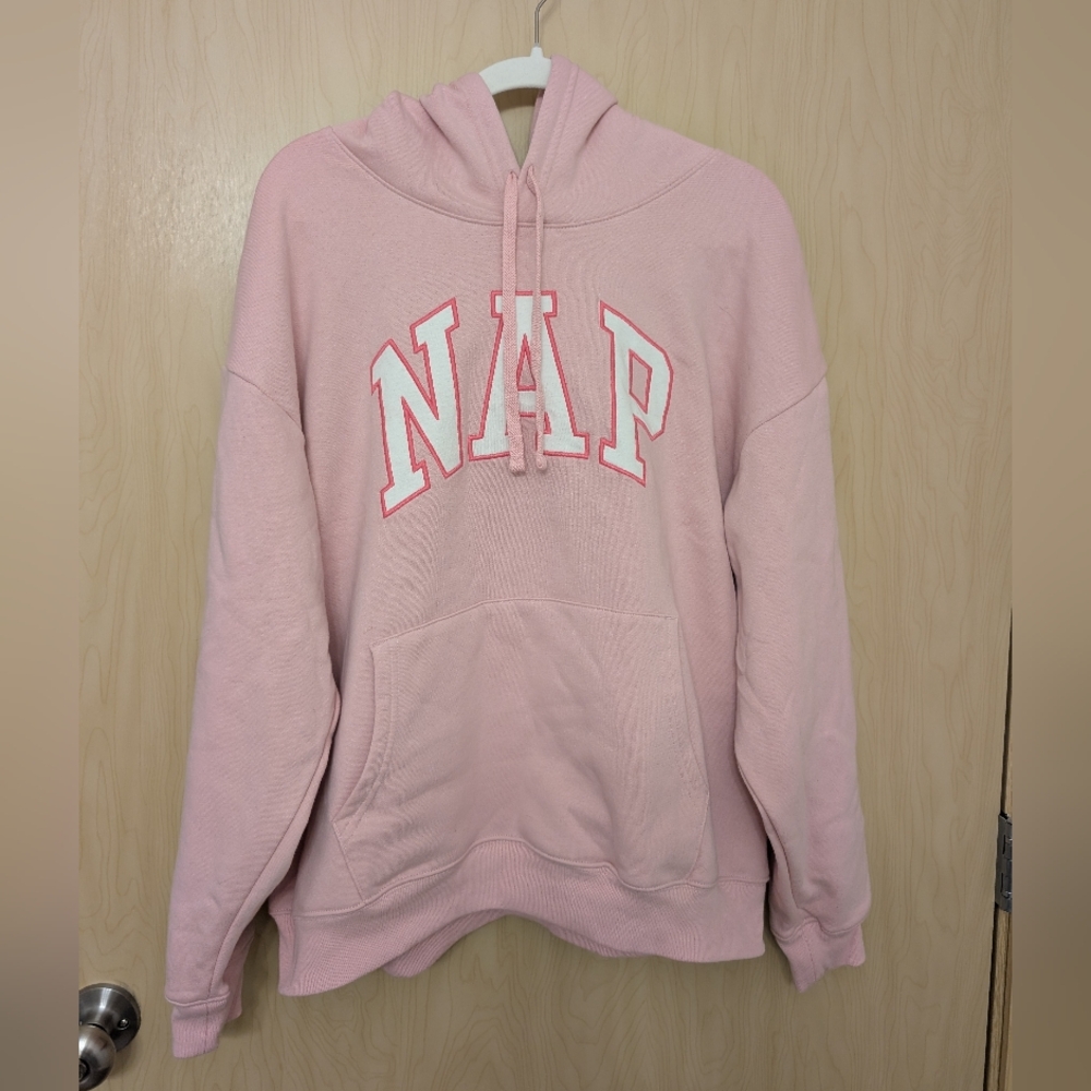 GAP Light Pink "NAP" Hoodie